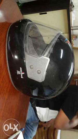 Black Ascone Full Face Motorcycle Helmet