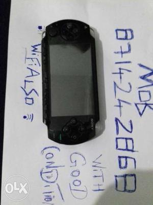 Black Sony Psp Game Console