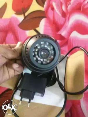 Black Surveillance Camera