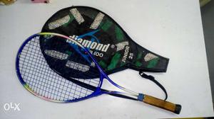 Blue Tennis Racket With Cover (Junior25) Diamond KB100