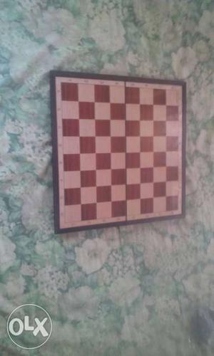 Brown And Beige Chess Board