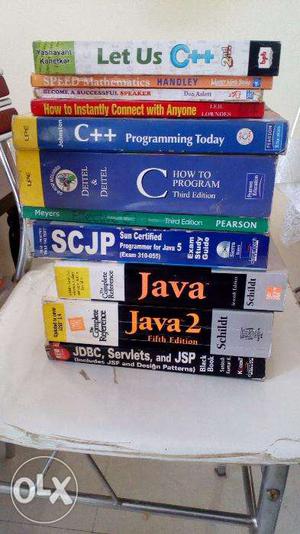 Computer Programming books C,C++,Java
