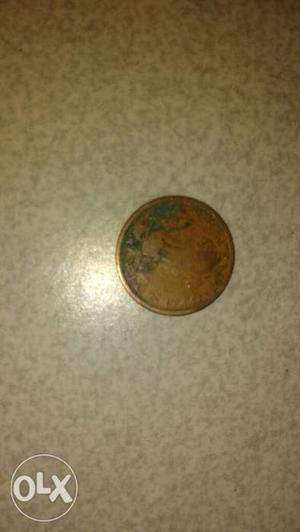 Copper coin...of  and 1/- coni of