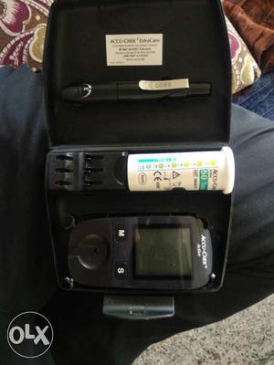 Glucometer with strips available. diabetics can