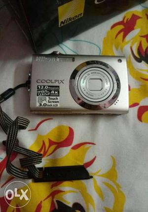 Gray Nikon Coolpix Compact Camera