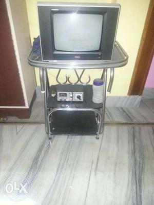 Haier Tv with tv cabinet