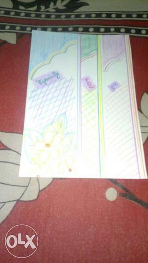 Handmade Greeting Cards,two for Rs 50