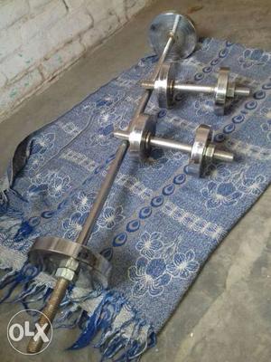 I want sell argent Stainless Steel Dumbbells And Barbell