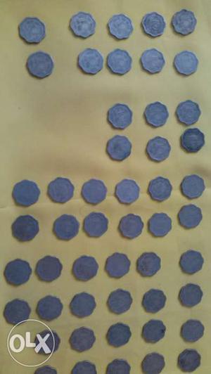 Indian old 10ps coins 50nos