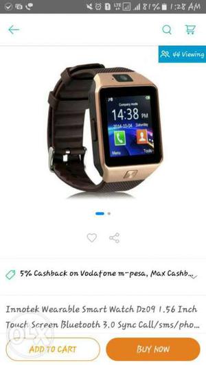 It's a touch screen watch
