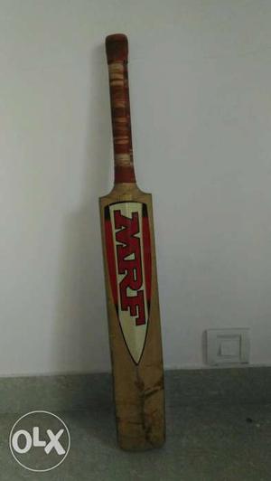 MRF kashmir willow single wood piece cricket bat