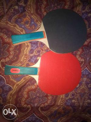 Pair Of Black And Red Ping Pong Paddle. excellent condition
