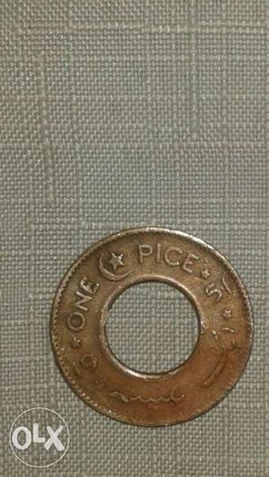 Pakistan 1 pie coins