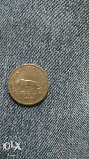 Quarter Rupee India Coin