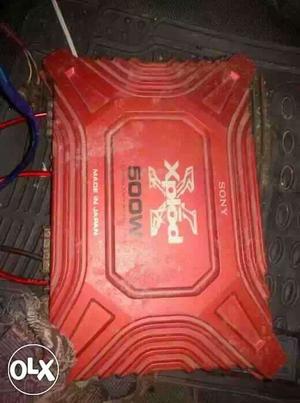 Red Sony Xplod 500-watt Power Amplifier