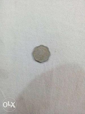 Scalloped Silver 2 Coin