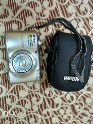 Silver Nikon Coolpix 16.1 MegaPixels Camera