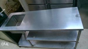Stainless Steel Cutting Counter with Basin