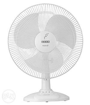 USHA Table fan New sealed box Blue and white color
