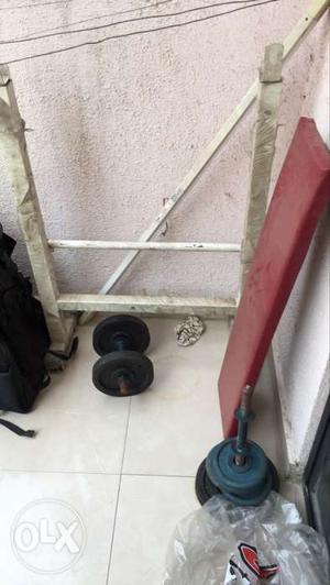 Unused bench and weights for sale