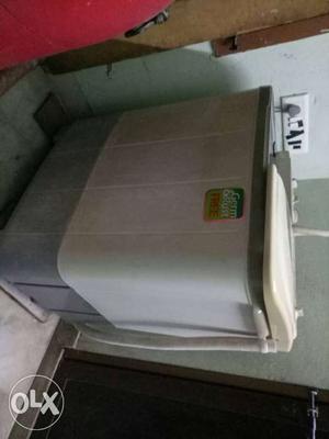 White And Gray Twin-tub Washing Machine