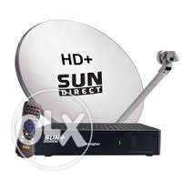 White Sun Direct Satellite Dish With Digital TV Box 9 months