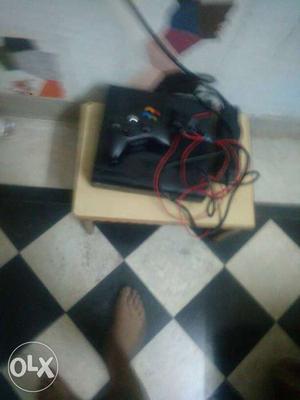 XBOX 360 Console And Controllers with 2 games one month
