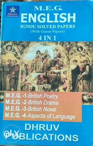 10yr ignou meg1-4(ma english) solved papers with