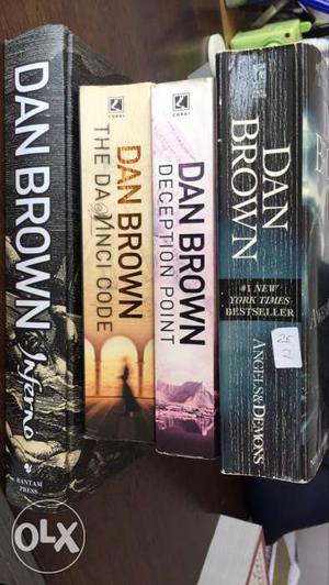 4 Dan Brown Books: can be sold individually too.