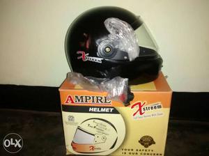 Black Ampirl Full Face Helmet On Box