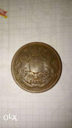 Brown Round  Coin