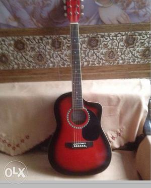 Dolphine guitar of red colour only 3 month older