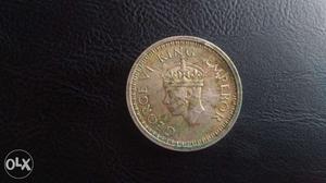 George Vi King Emperor, One Rupee Indian Coin