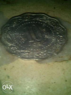 India silver coin 10 paise year 