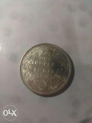 Pure silver coin 141 years old contact