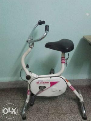 White And Red Allegro Stationary Bike