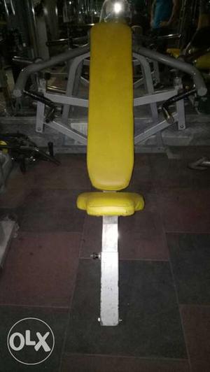 Yellow And White Gym Equipment