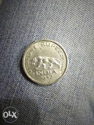 1 Rupee coin  King George VI