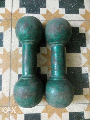 10 lbs iron dumbel pair (10 lbs each) good condition for