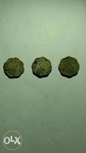 2 Paisa coins( Pieces