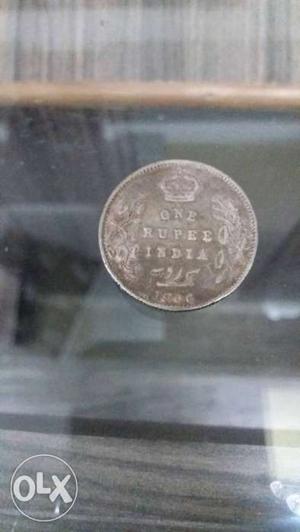 A 111 years old 1 rupee coin is up for sale. year