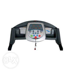 Black And Gray Treadmill Control Panel