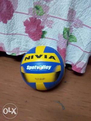 Blue And Yellow Nivia Volleyball