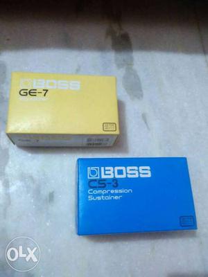 Boss cs-3 and boss ge-7 new box pack one month. New boss