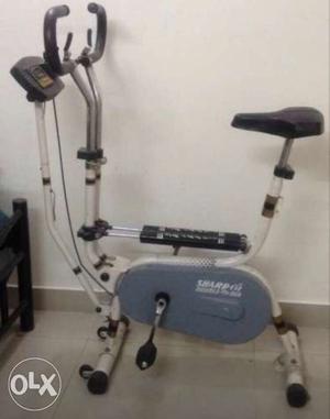 Gray And White Stationary Bicycle