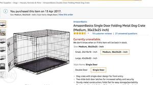 New in Box Dog Crate!