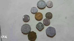 Nickel And Copper Round Coins