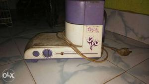 Purple And White Electric Appliance