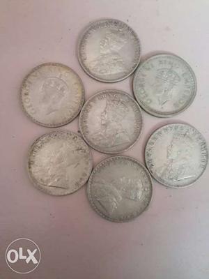 Seven Pieces Round Nickel Coins rani sika 1pic 