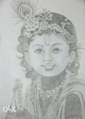 Sketch Of Hindu Deity